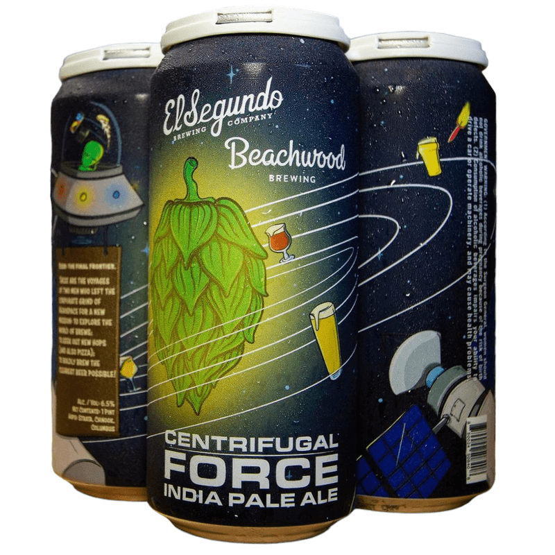 El Segundo Brewing Co. x Beachwood Brew 'Centrifugal Force' IPA Beer 4-Pack - LoveScotch.com