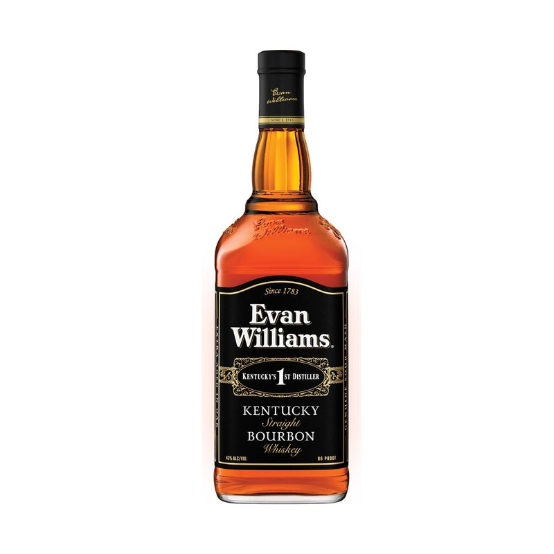 Evan Williams Black Label Kentucky Straight Bourbon 1L bottle