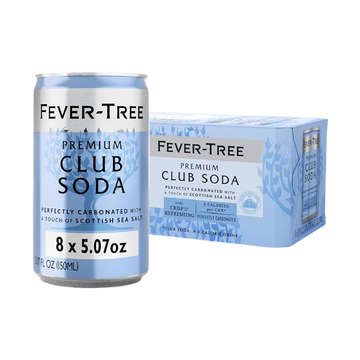 Fever Tree Premium Club Soda 8-pack 5.07oz cans - LoveScotch.com
