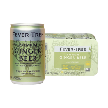 Fever Tree Premium Ginger Beer 8-pack 5.07oz cans - LoveScotch.com