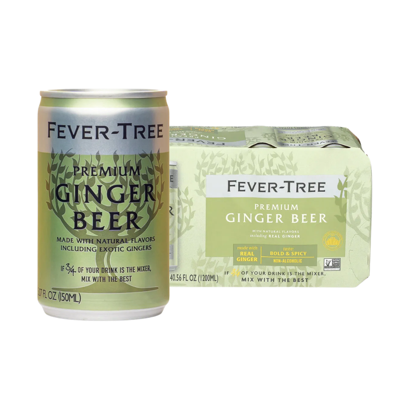 Fever Tree Premium Ginger Beer 8-pack 5.07oz cans - LoveScotch.com