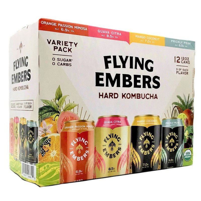 Flying Embers High ABV Heaven Hard Kombucha Variety 12-Pack - LoveScotch.com