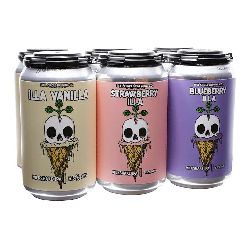 Full Circle Brewing Co. Illa Mixed Milkshake IPA Beer 6-Pack - ForWhiskeyLovers.com