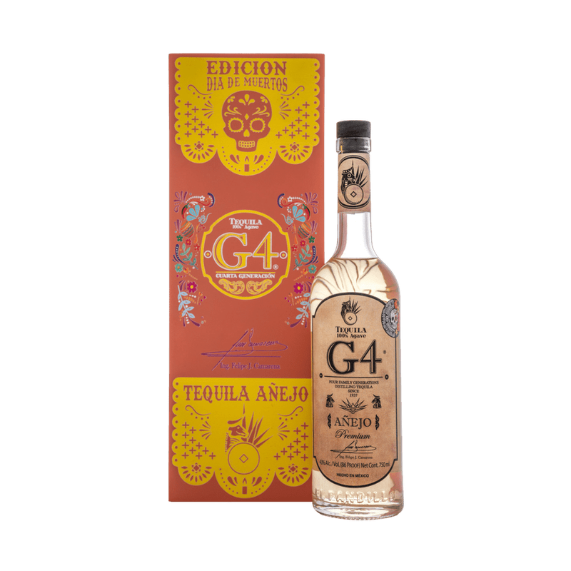 G4 Día de Muertos Añejo Tequila Orange Box - LoveScotch.com