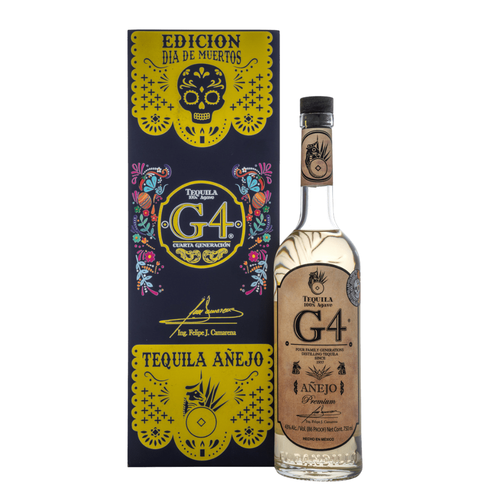 G4 Día de Muertos Añejo Tequila Purple Box - LoveScotch.com