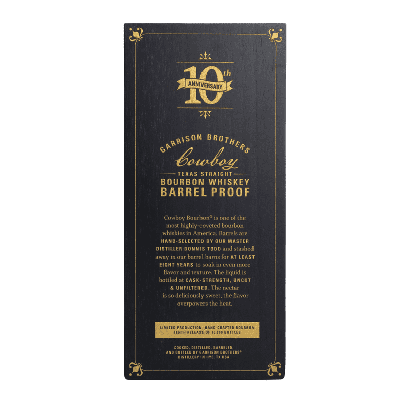 Garrison Brother's 2024 Cowboy Bourbon 10th Anniversary Pre-Order - LoveScotch.com