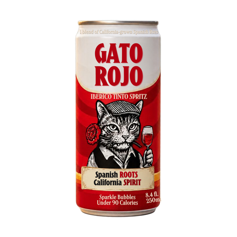Gato Rojo Iberico Tinto Spritz Single Can - LoveScotch.com