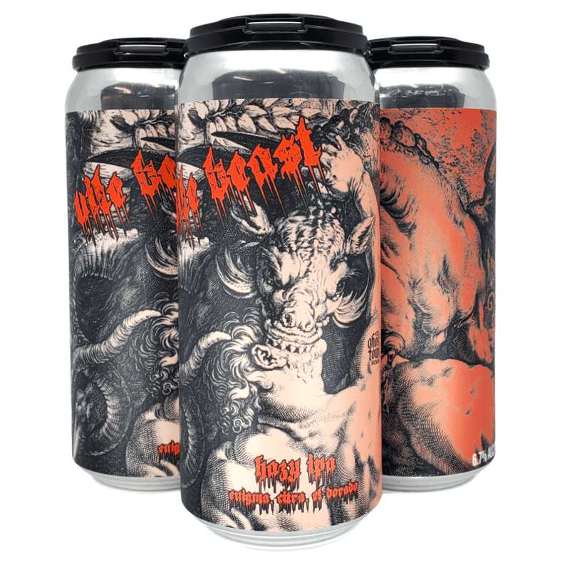 Ghost Town Brewing 'Vile Beast' Hazy IPA Beer 4-Pack - LoveScotch.com 