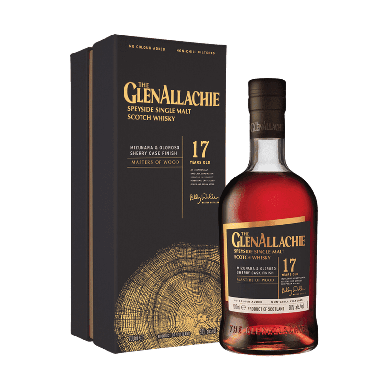 GlenAllachie Masters of Wood 17 Year Old Mizunara & Oloroso Cask Finish Single Malt Scotch Whisky - LoveScotch.com