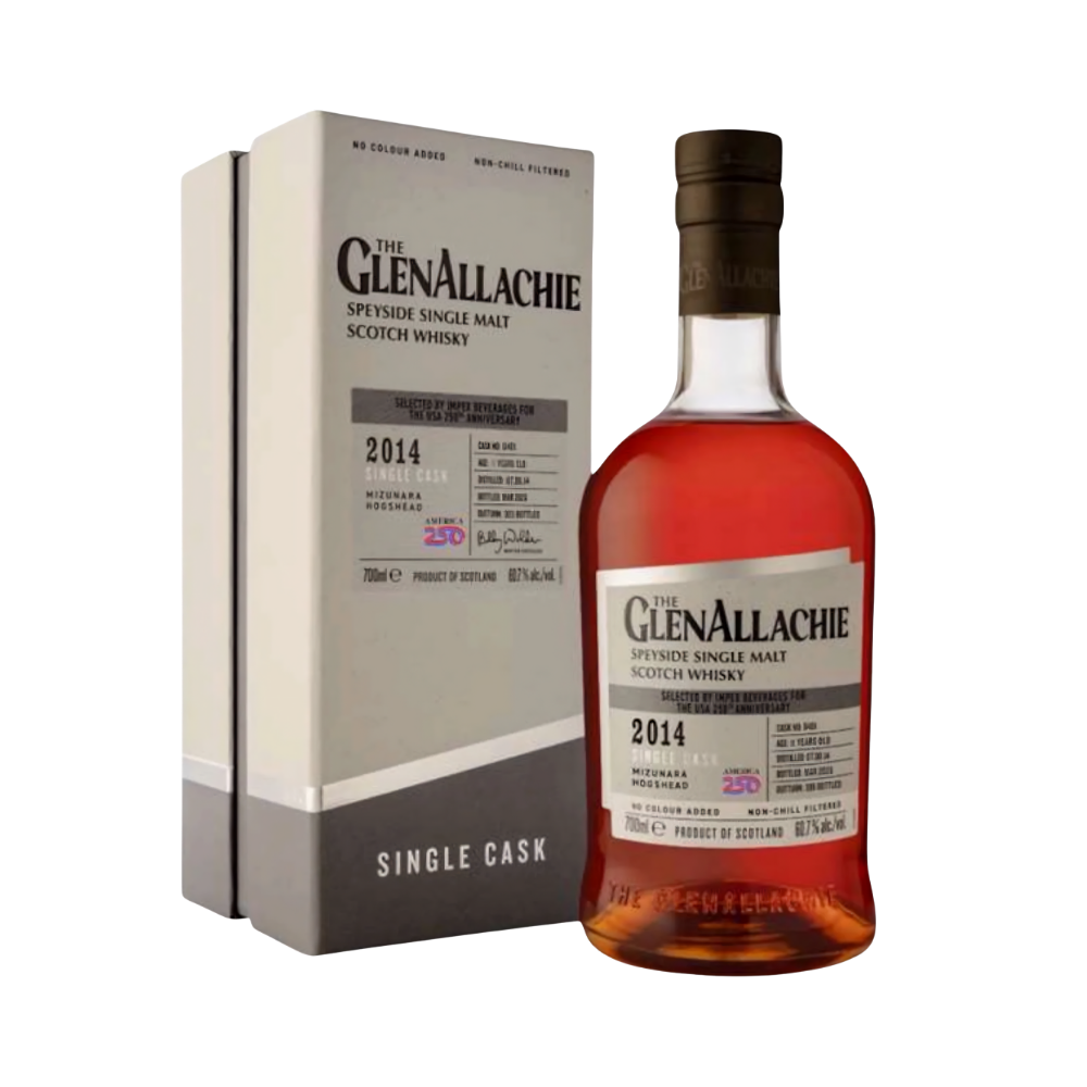 GlenAllachie 2014 11 Year Mizunara Cask Finish Single Cask #8481 - LoveScotch.com