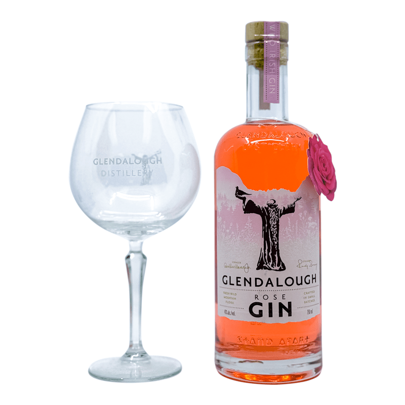 Glendalough Rose Gin + Coupe Kit - LoveScotch.com