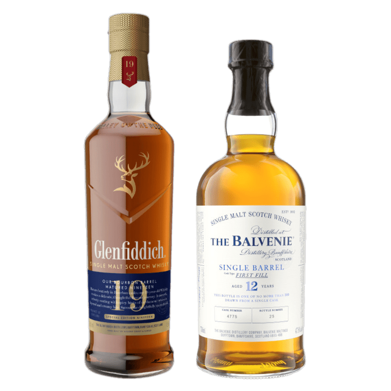 Glenfiddich 19 & Balvenie 12 Single Barrel Combo Pre-Order - LoveScotch.com