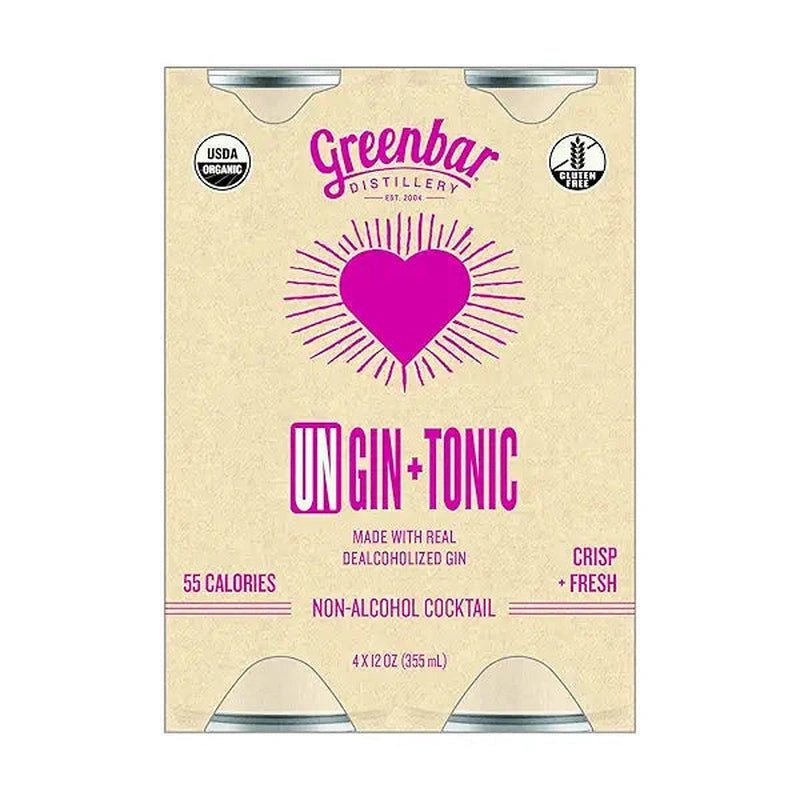 Greenbar UnGin+Tonic RTD Cans 4-Pack - LoveScotch.com