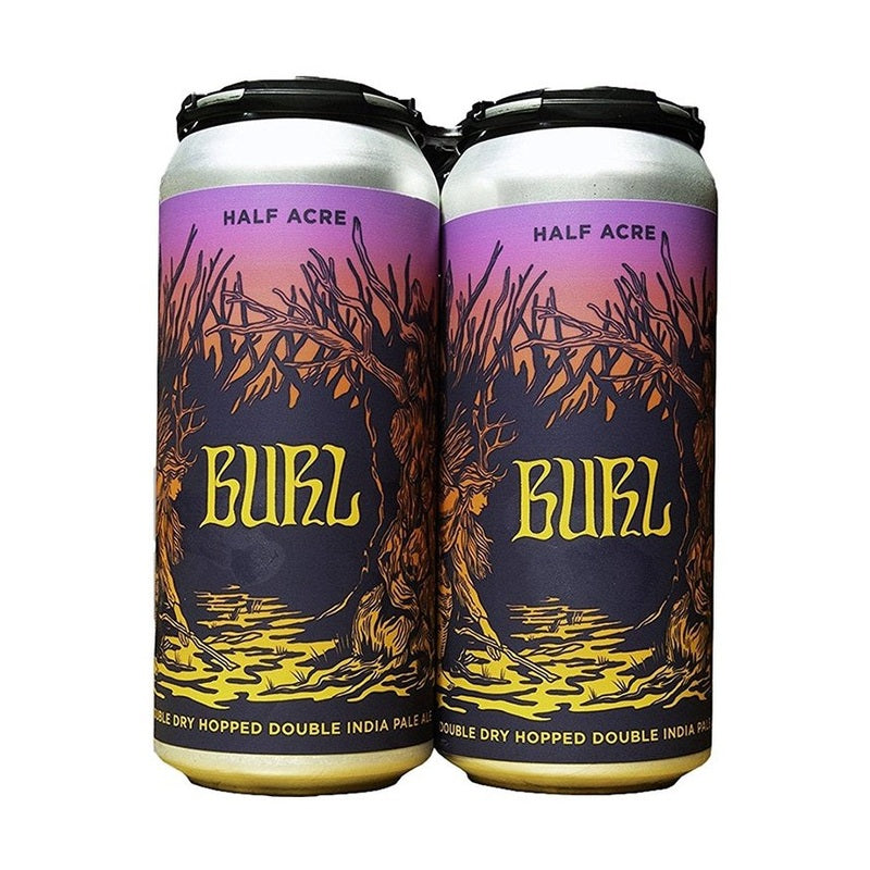 Half Acre Beer Co. Burl Double Dry Hopped DIPA Beer 4-Pack - ForWhiskeyLovers.com