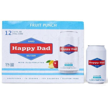 Happy Dad Hard Seltzer Fruit Punch 12-Pack - LoveScotch.com