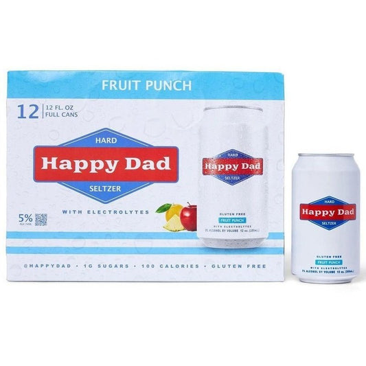 Happy Dad Hard Seltzer Fruit Punch 12-Pack