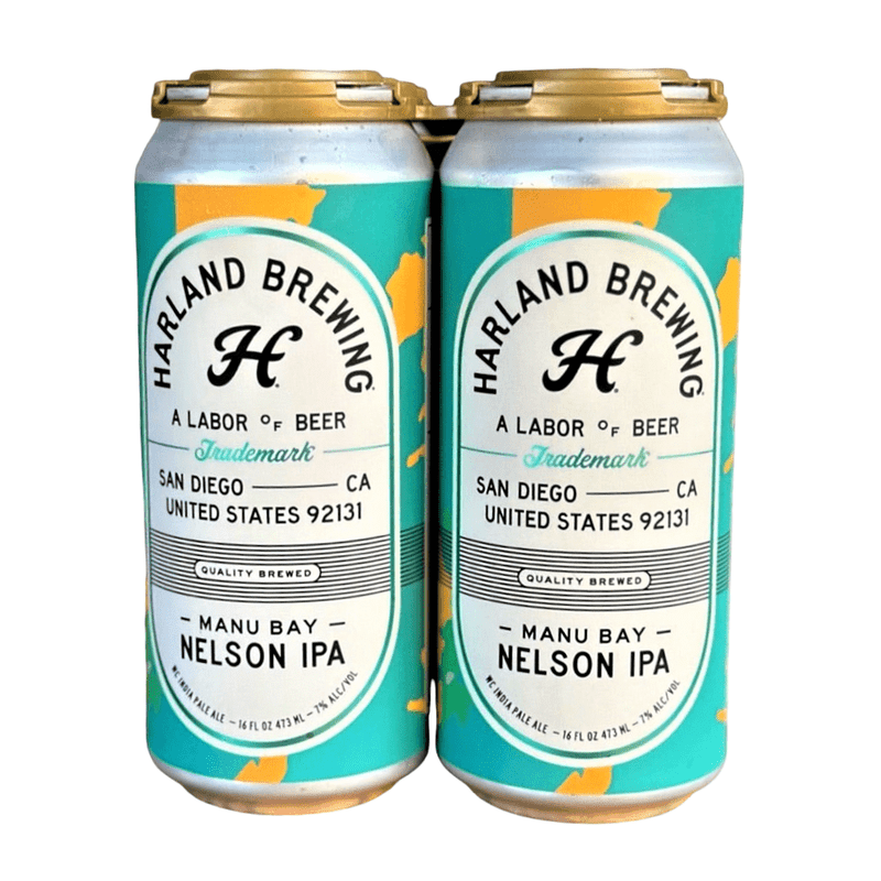 Harland Brewing Manu Bay Nelson IPA Beer 4-Pack - LoveScotch.com