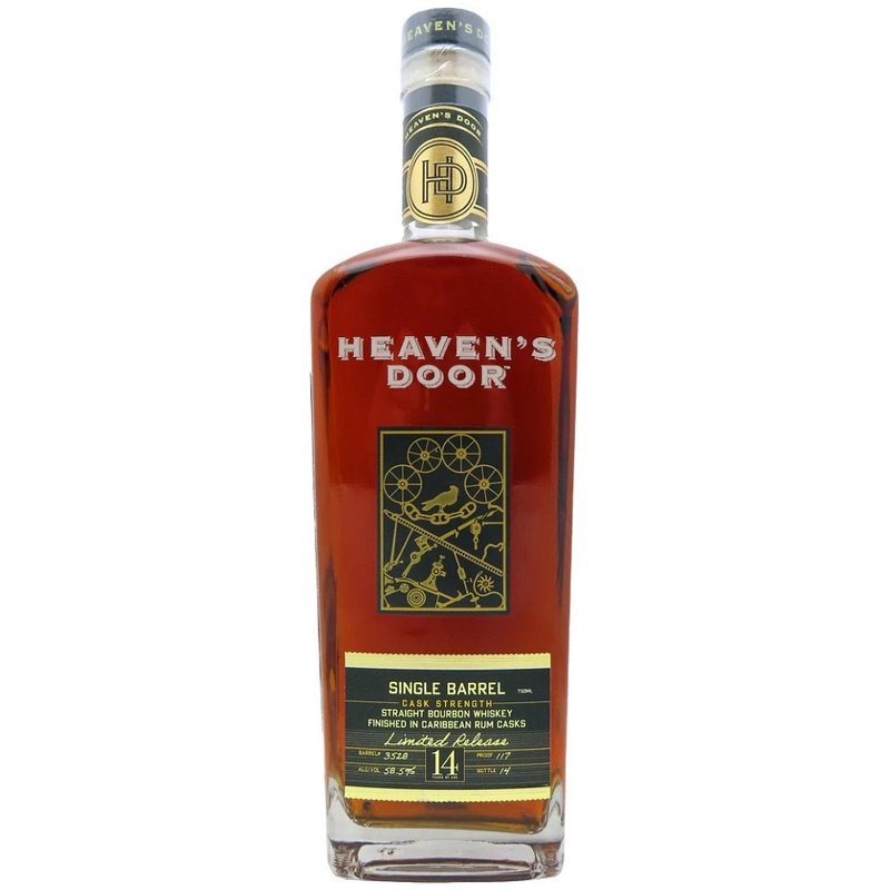 Heaven's Door Single Barrel Cask Strength Caribbean Rum Casks Finish Straight Bourbon Whiskey - LoveScotch.com