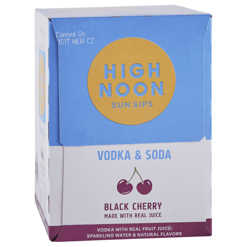 High Noon Black Cherry Vodka Soda 4-Pack - LoveScotch.com