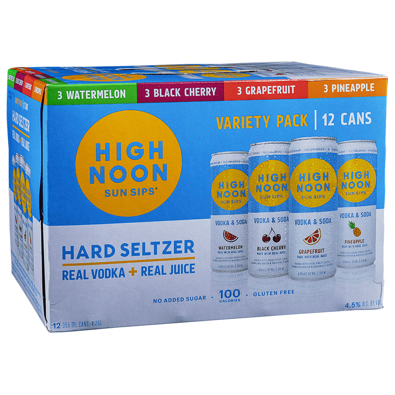 High Noon Hard Seltzer Variety 12-Pack - LoveScotch.com