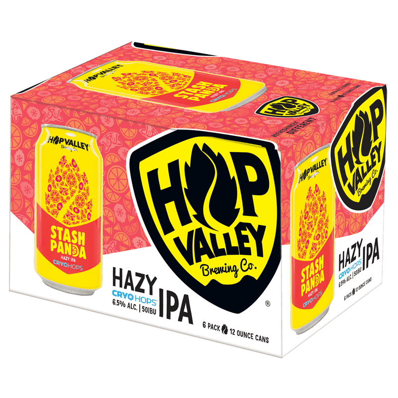 Hop Valley Brewing Co. Stash Panda Hazy IPA Beer 6-Pack - ForWhiskeyLovers.com