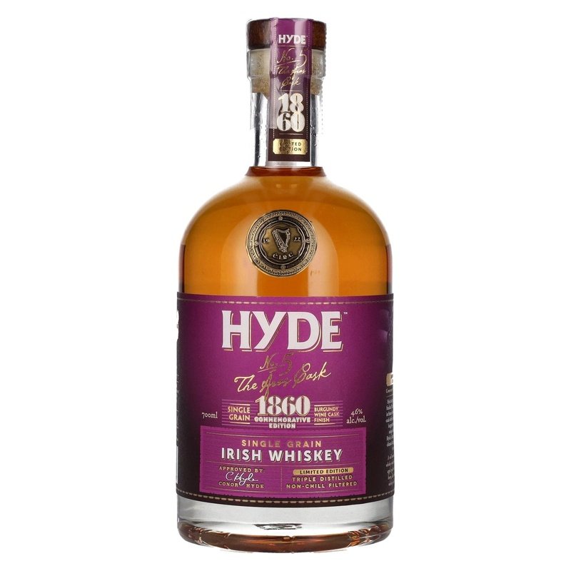 Hyde No.5 'The Aras Cask' Burgundy Cask Finish Single Grain Irish Whiskey - LoveScotch.com