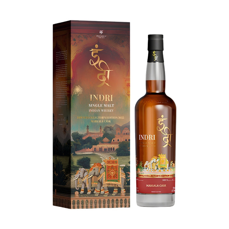 Indri Diwali 2025 Edition Marsala Cask - LoveScotch.com
