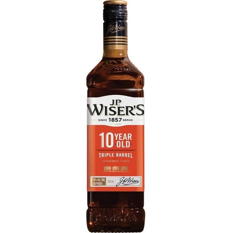 J.P. Wiser's 10 Year Old Triple Barrel Blended Canadian Whisky - LoveScotch.com