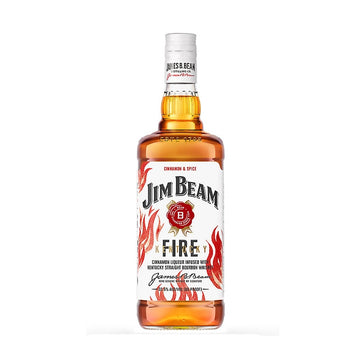 Jim Beam Kentucky Fire Cinnamon Flavored Whiskey 1L bottle