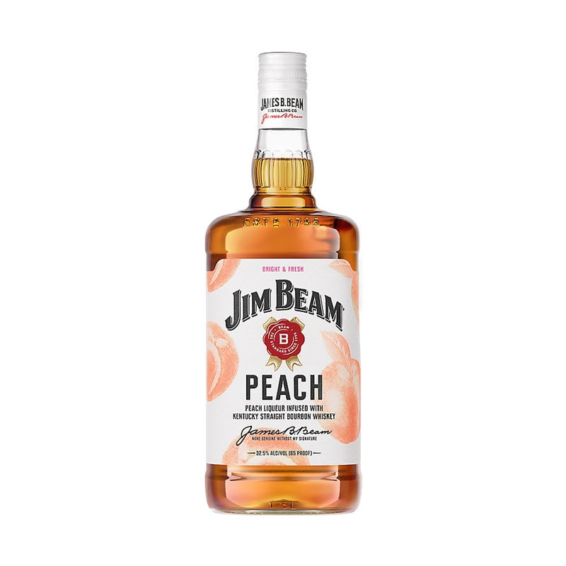Jim Beam Peach Flavored Whiskey 1.75L bottle