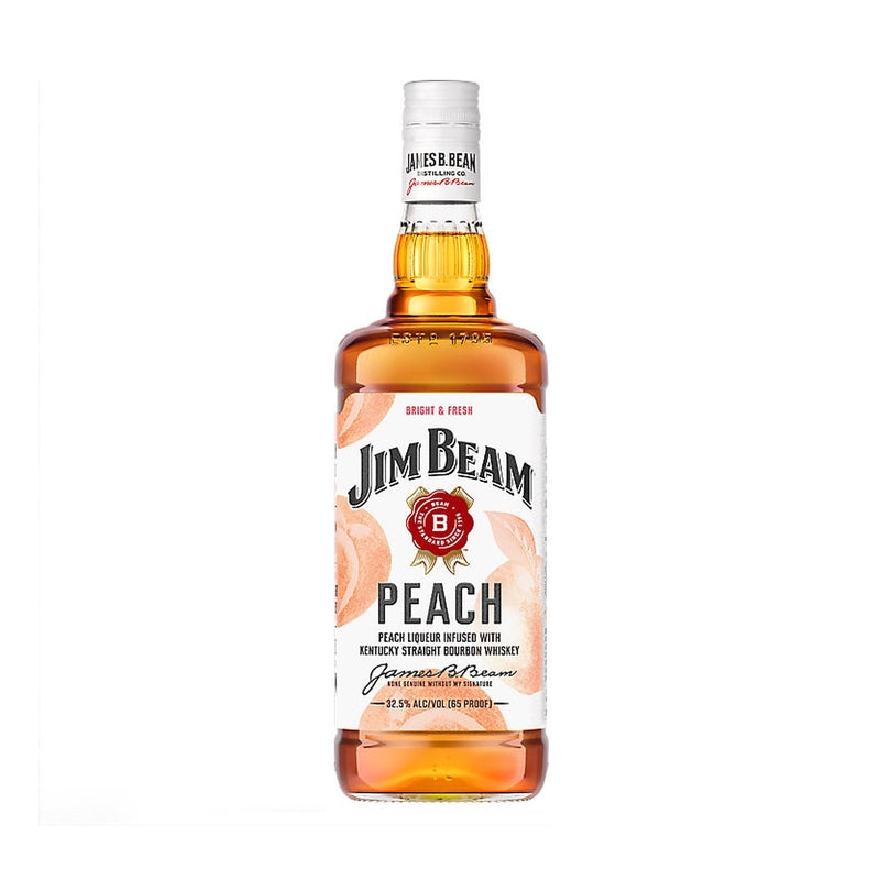 Jim Beam Peach Flavored Whiskey 1L bottle