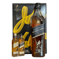 Johnnie Walker Black Label 750ml W/ 2 50ml Gold & Double Black - LoveScotch.com