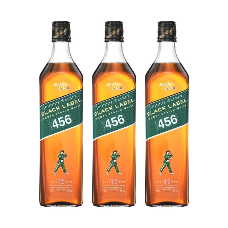 Johnnie Walker Black Label X Squid Games Edition 3 Bottle Bundle Pre-Order - LoveScotch.com