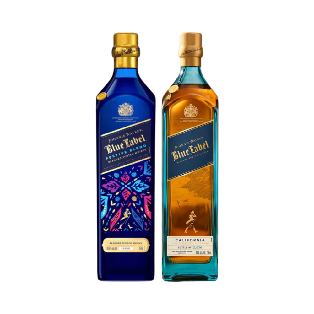 Johnnie Walker Blue Label Festive Blend and California Edition 2026 Dual Pack (Pre-Order)