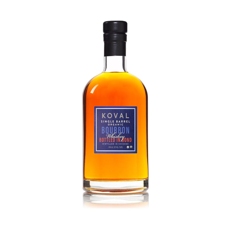 KOVAL Single Barrel Organic Bourbon Bottled in Bond bottle
