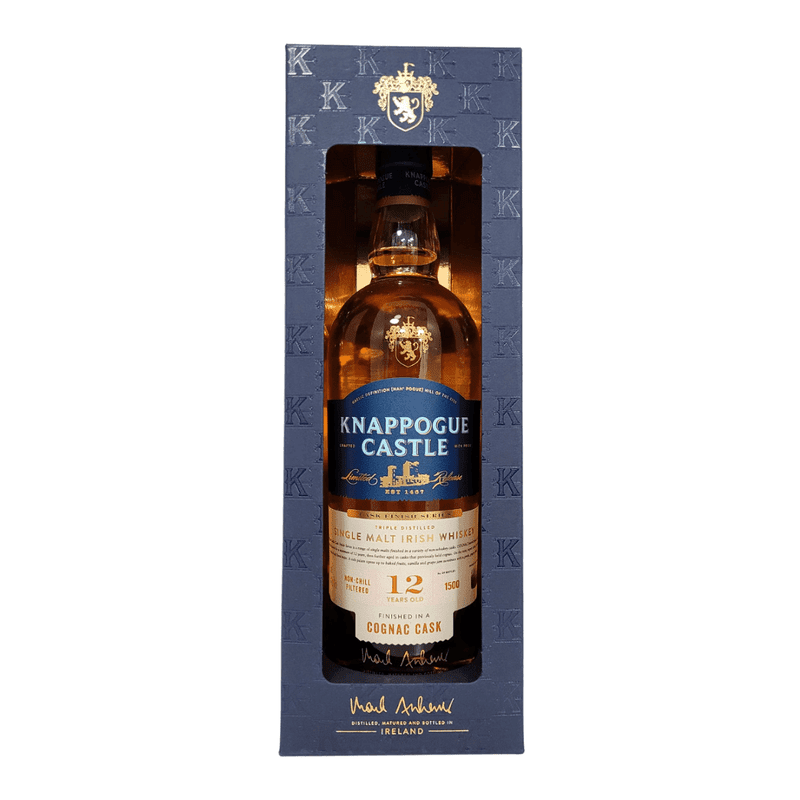 Knappogue Castle 12 Year Old Cognac Cask Matured Single Malt Irish Whiskey - LoveScotch.com
