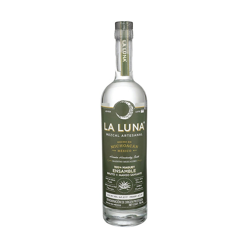 La Luna Mezcal Ensamble Bruto Manso Sahuayo 750ml 97.02 Proof product bottle