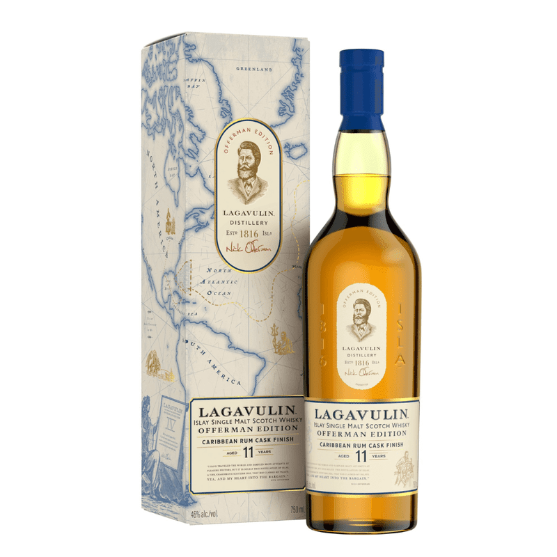 Lagavulin 11 Year Offerman Edition Caribbean Rum Cask Finish 3 Bottle Bundle Pre-Sale - LoveScotch.com 
