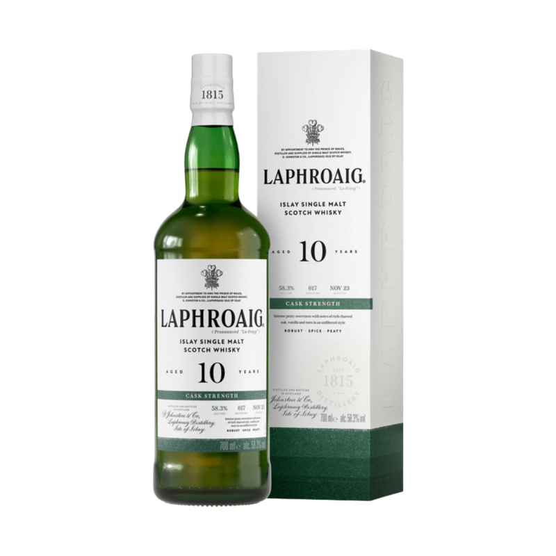 Laphroaig 10 Year Old Cask Strength Batch #017 Islay Single Malt Scotch Whisky - LoveScotch.com