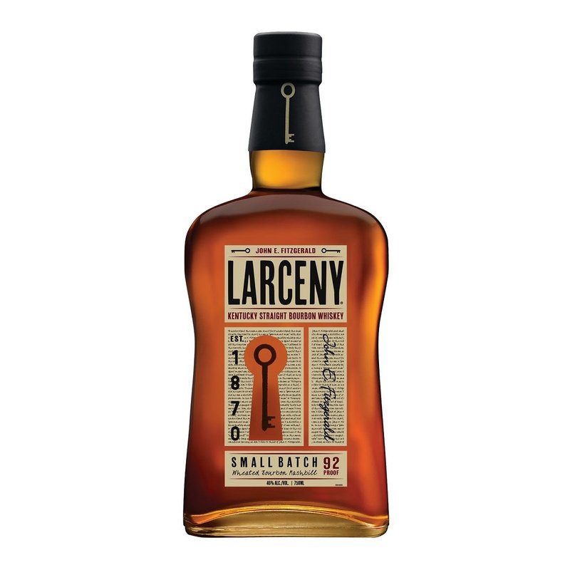 Larceny 1870 Small Batch Kentucky Straight Bourbon Whiskey with Leather Rocks Glass - LoveScotch.com