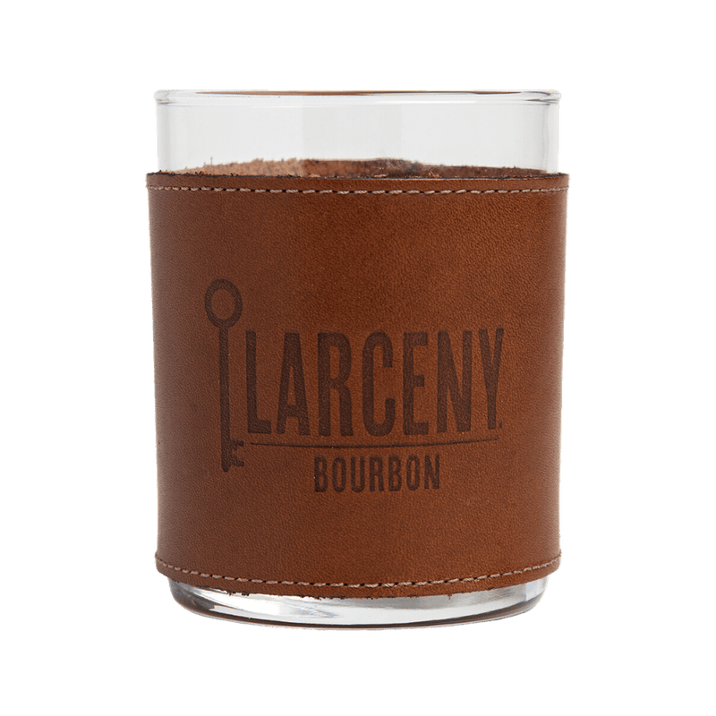 Larceny 1870 Small Batch Kentucky Straight Bourbon Whiskey with Leather Rocks Glass - LoveScotch.com