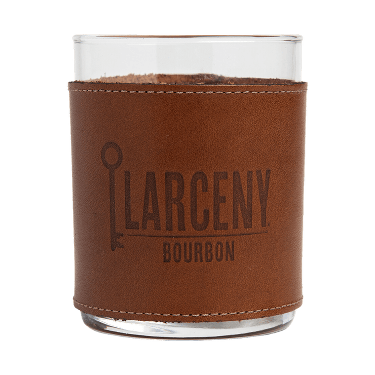 Larceny 1870 Small Batch Kentucky Straight Bourbon Whiskey with Leather Rocks Glass - LoveScotch.com
