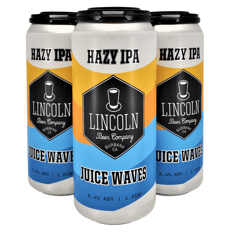 Lincoln Beer Co. Juice Waves Hazy IPA Beer 4-Pack - LoveScotch.com