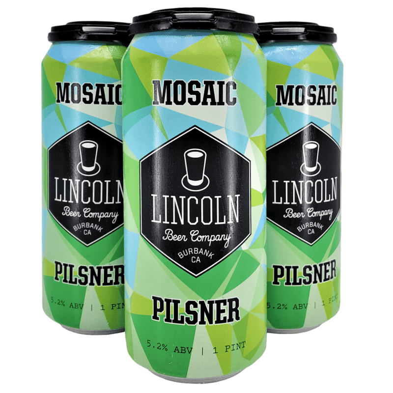 Lincoln Beer Co. Mosaic Pilsner Beer 4-Pack - LoveScotch.com