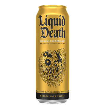 Liquid Death Chainsaw Mango Flavored Sparkling Water - LoveScotch.com