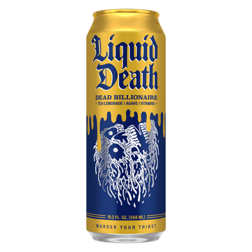 Liquid Death Dead Billionaire Iced Tea - LoveScotch.com