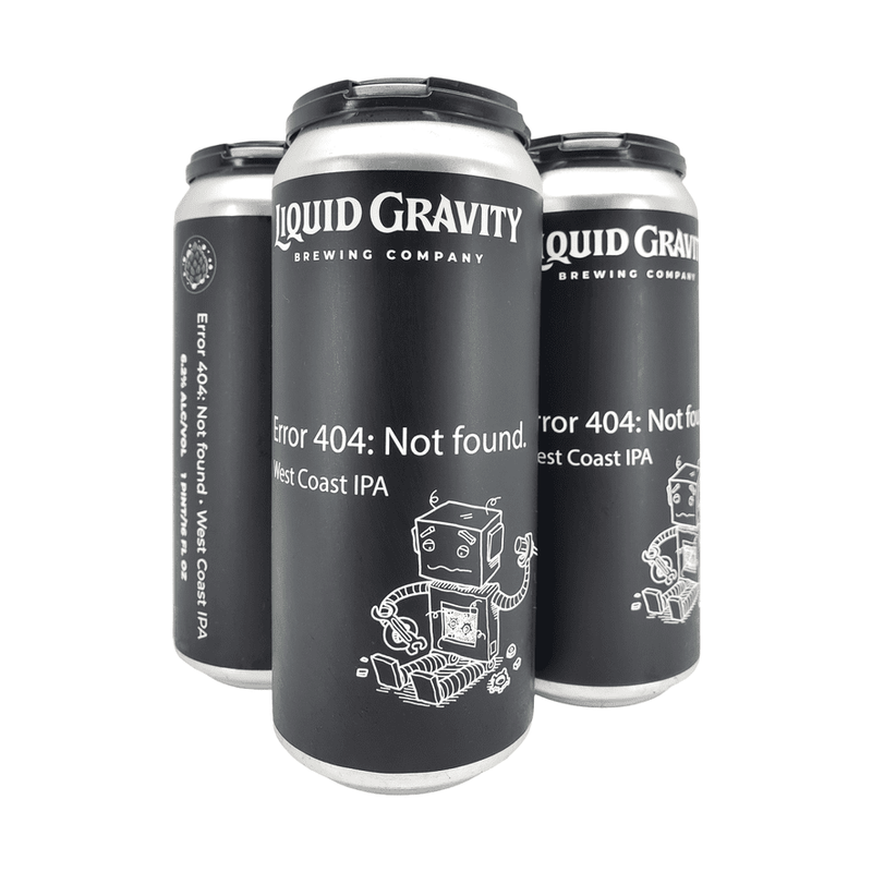 Liquid Gravity Brewing '404 Not Found West Coast IPA' 4-Pack - LoveScotch.com 