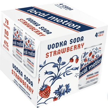 Local Motion - Strawberry Vodka Soda 4-Pack - LoveScotch.com