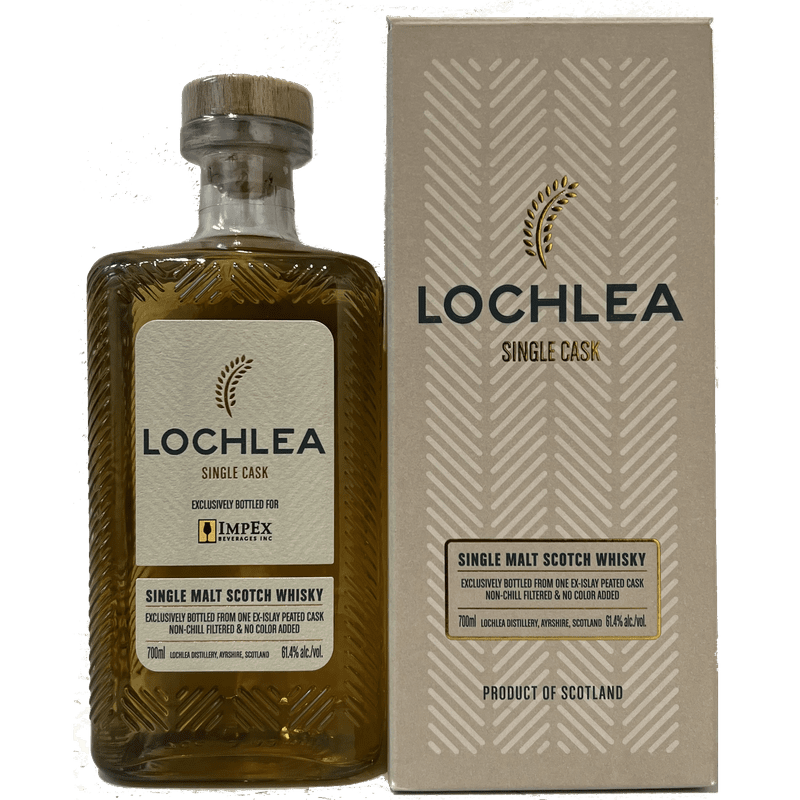 Lochlea Ex-Islay Peated Cask Single Cask Single Malt Scotch Whisky - LoveScotch.com 