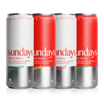 Løs Sundays Tequila Seltzer Variety 8-Pack - LoveScotch.com